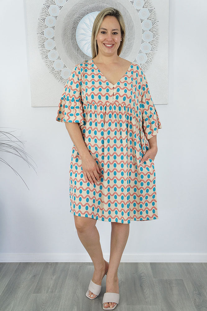 Millie Dress "Waves"