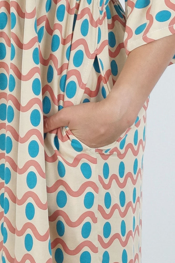 Millie Dress "Waves"