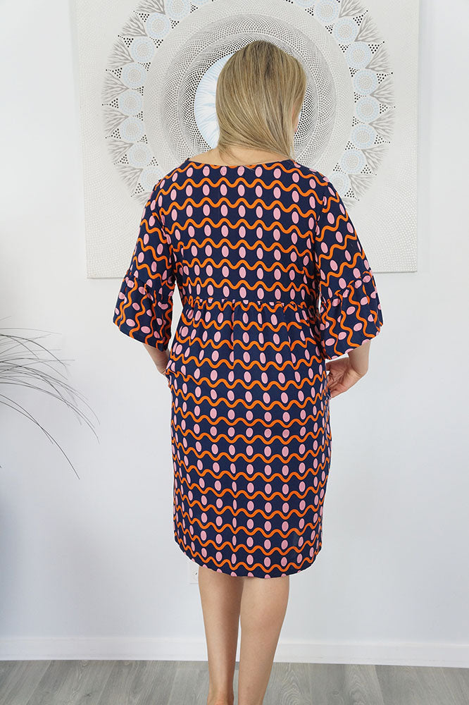 Millie Dress "Waves"