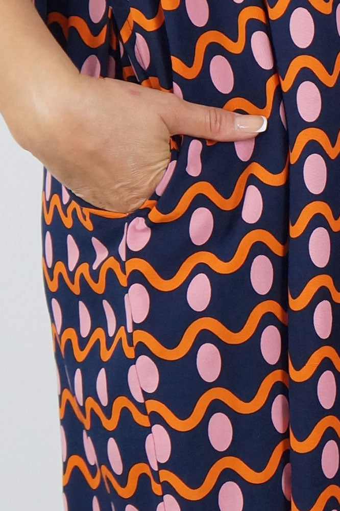 Millie Dress "Waves"
