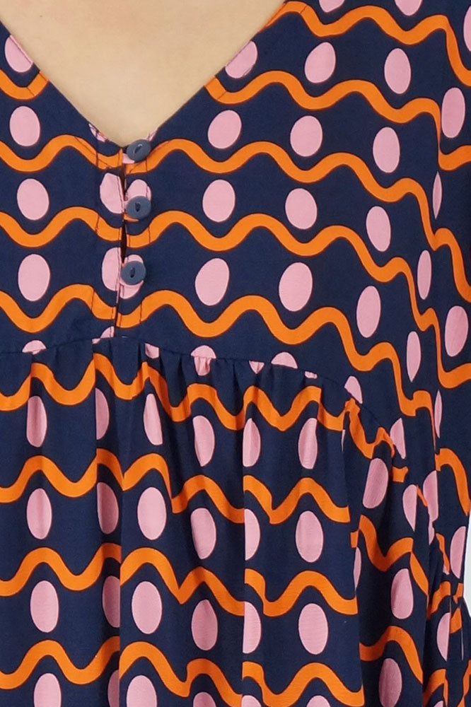 Millie Dress "Waves"