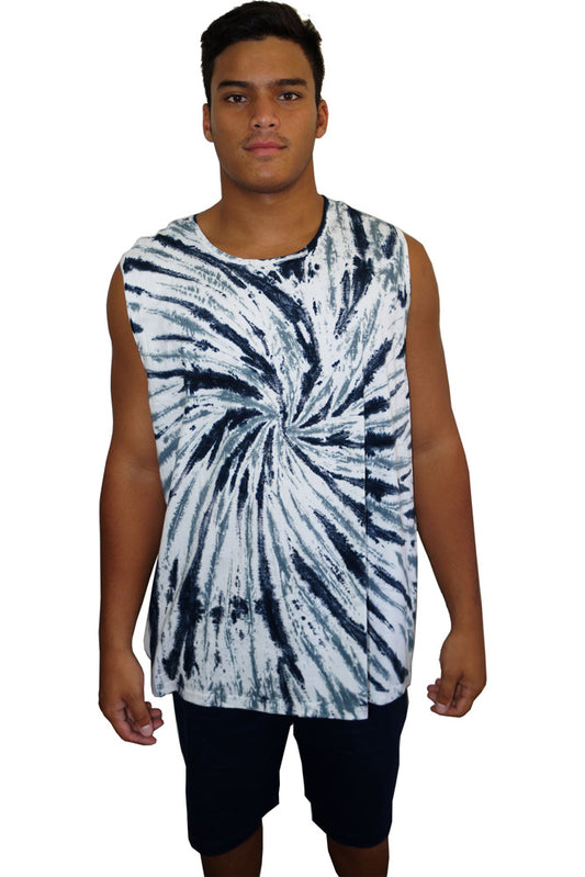 Unisex Tie Dye Muscle Shirt "Acid Rain"