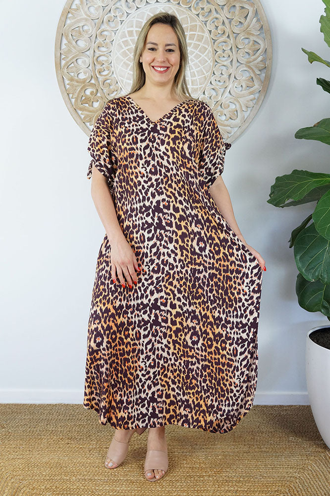 Mykonos Dress "Leopard"