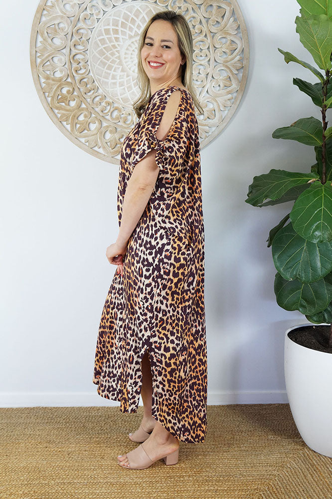 Mykonos Dress "Leopard"