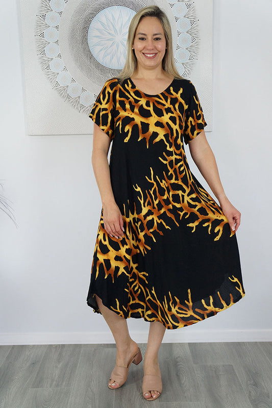 Newport Dress "Flame"