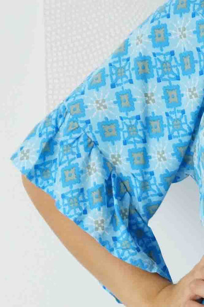 Noosa Top "Snowflower"