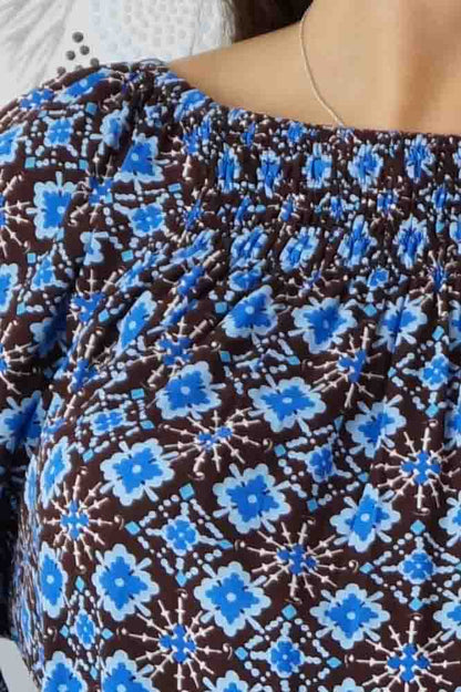 Noosa Top "Snowflower"