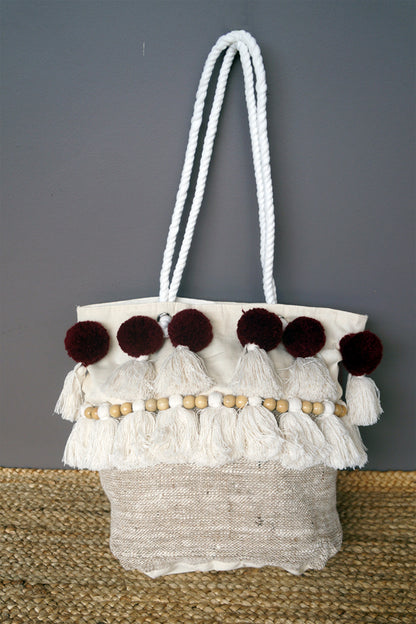 XL Pom Pom Carry Bags