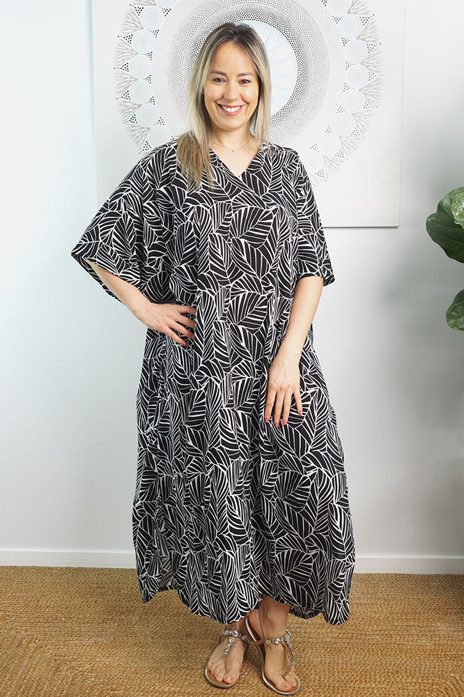 Premium Long Kaftan "Jungle"