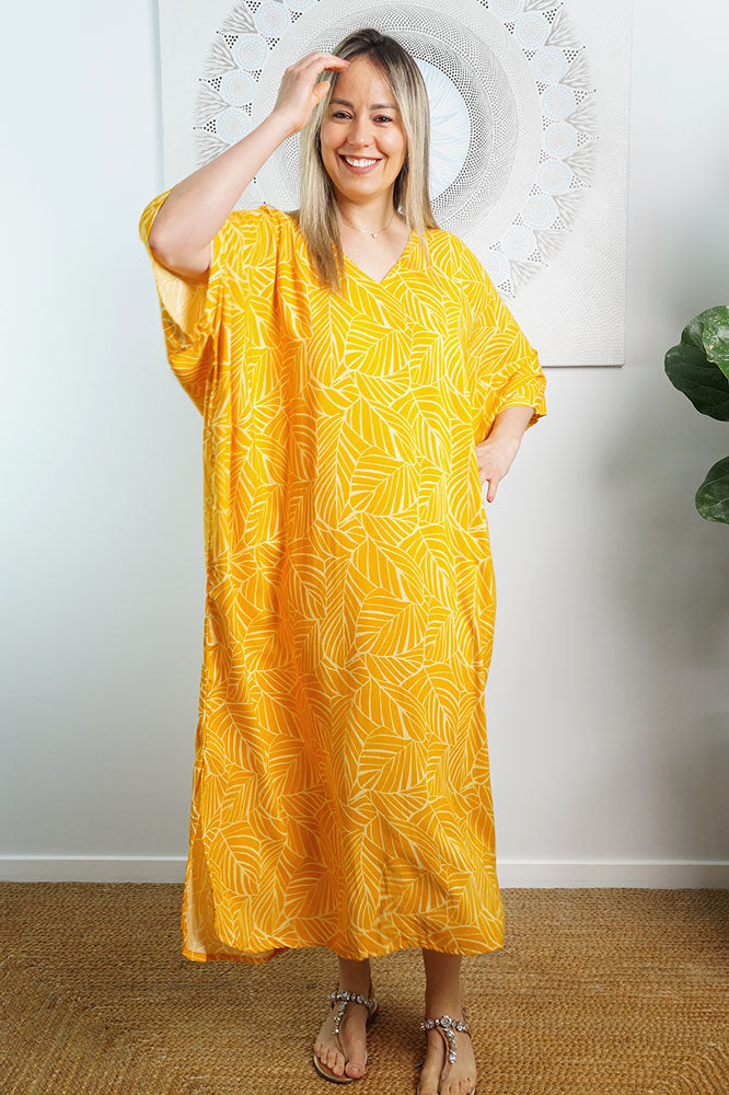 Premium Long Kaftan "Jungle"