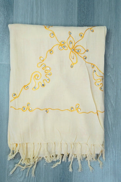 Embroidered/Sequined Plain Sarong