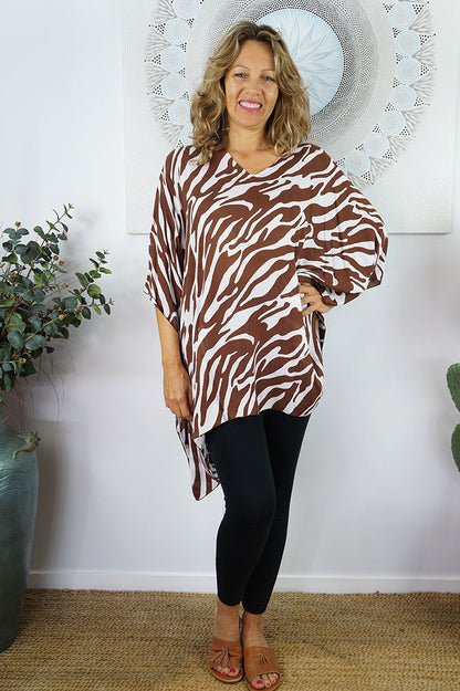 Short Tunic "Large Zebra"