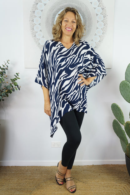 Short Tunic "Large Zebra"