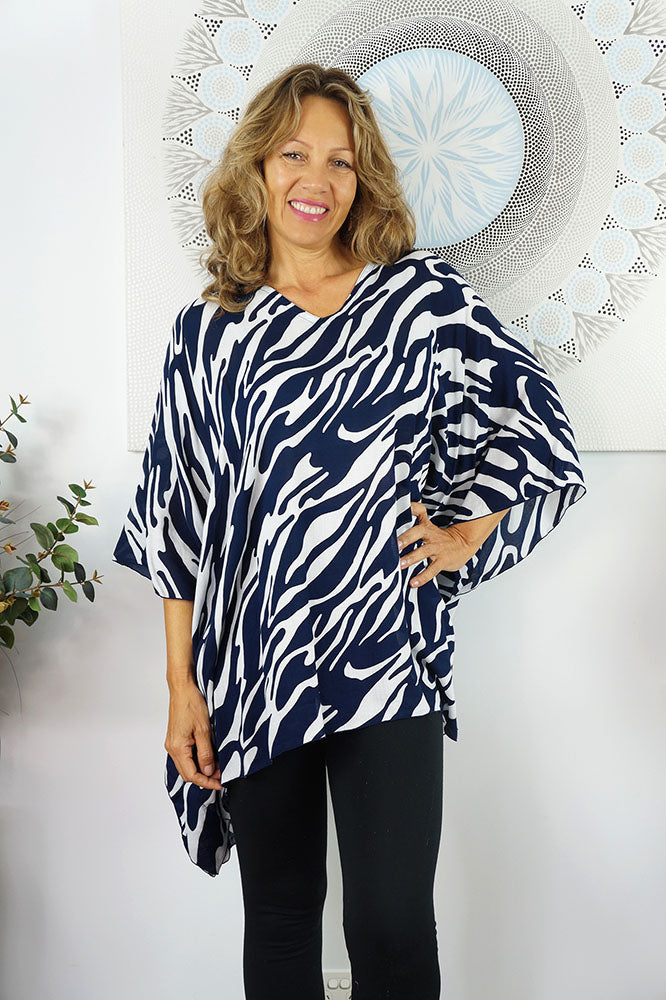 Short Tunic "Large Zebra"