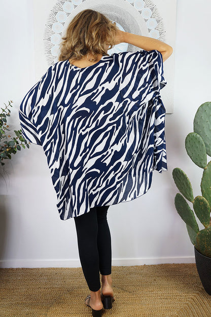 Short Tunic "Large Zebra"