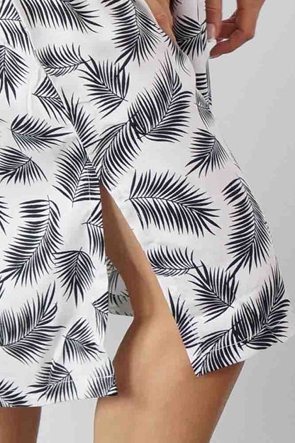 Singlet Smock Dress "Fern" print