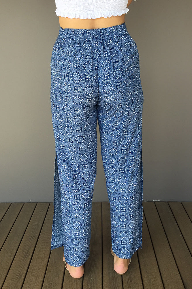 Split Pant "Nautica" Print