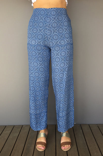 Split Pant "Nautica" Print