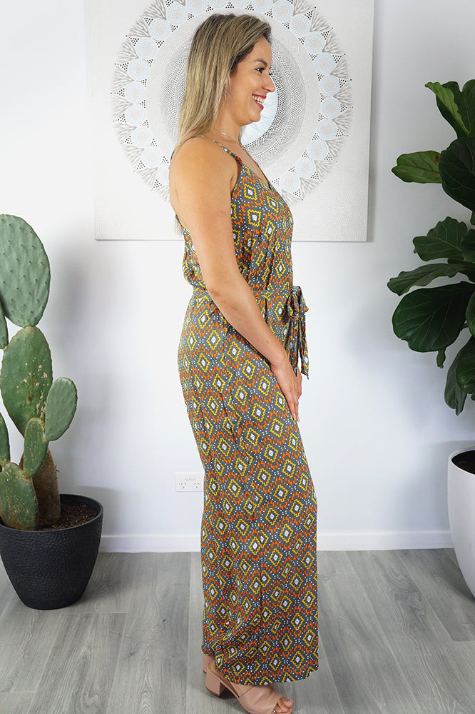 Stomper Jumpsuit "Dimple" print