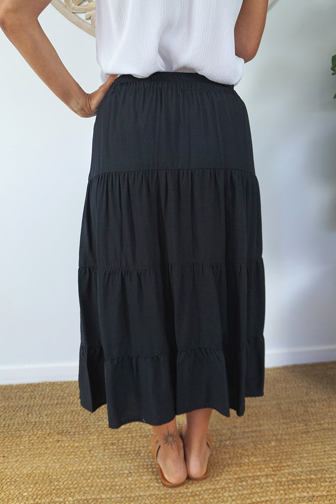 Tiered Skirt "Plain"