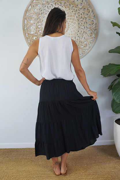 Tiered Skirt "Plain"