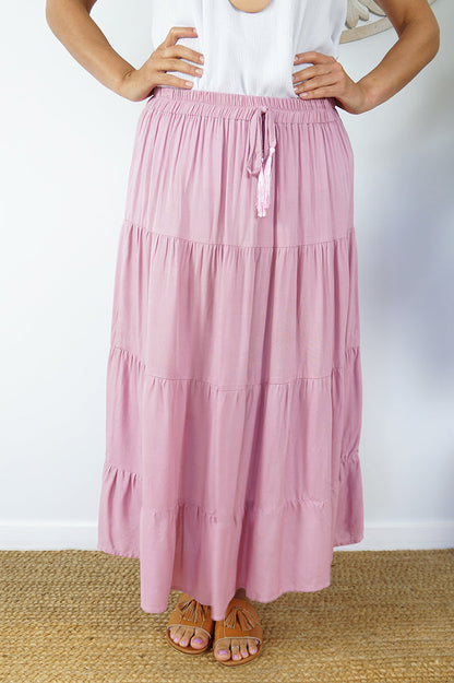 Tiered Skirt "Plain"