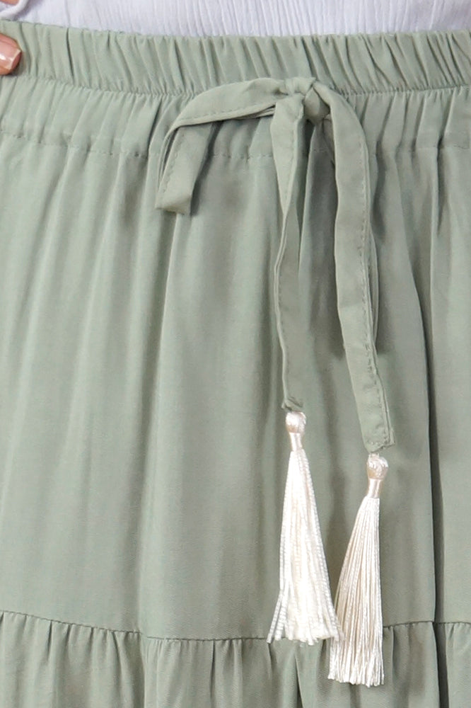 Tiered Skirt "Plain"