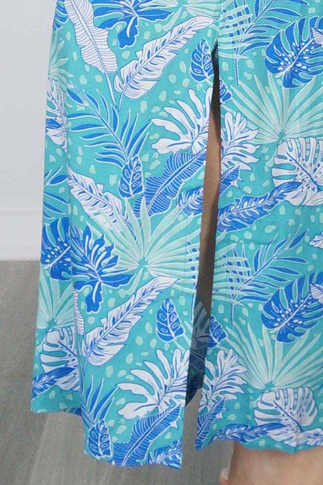 Tube Dress "Tropical Leaves"