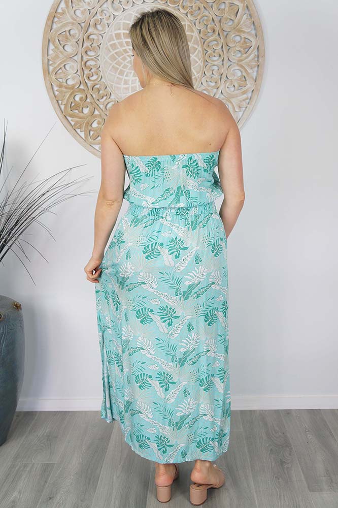 Tube Dress "Tropical Leaves"