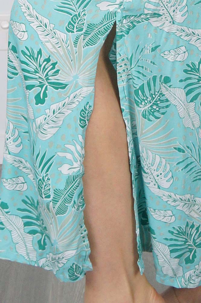 Tube Dress "Tropical Leaves"