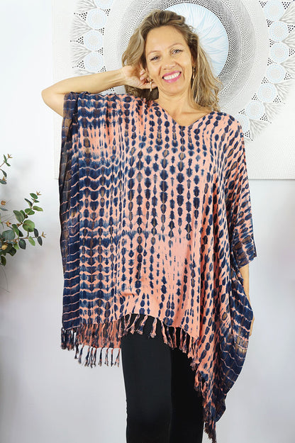 Crackle Tie Dye Cover Up