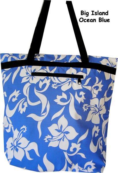 "Big Island" print Carry Bags