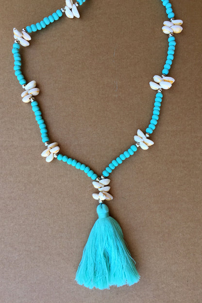 Shell and Wood Necklace