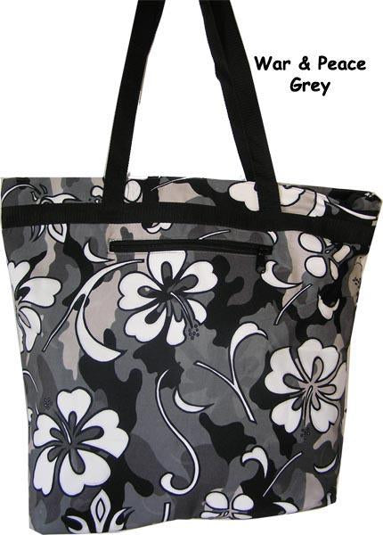 War & Peace print Carry Bags